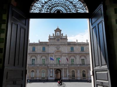 PALAZZO DELL'UNIVERSITA', veduta dal palazzo san Giuliano
