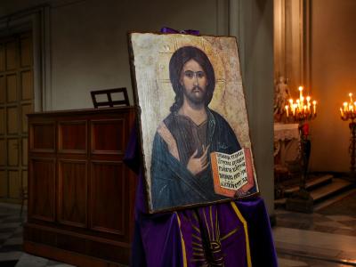 Il Cristo in stile bizantino