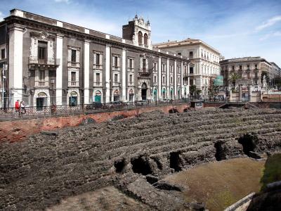 Resti dell'anfiteatro a piazza Stesicoro